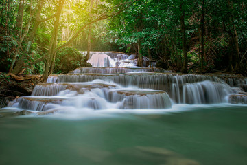 Beautiful waterfall  landscape in Thailand