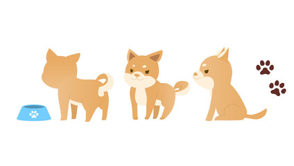 子犬のベクターイラスト