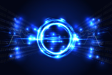 Digital business, futuristic technology, speed connection concept. Illustration vector