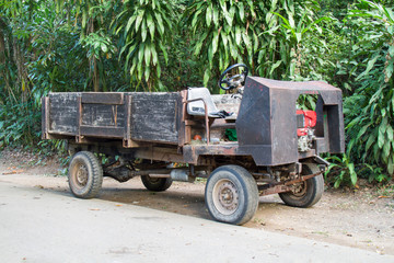 Obraz premium Thailand local old car