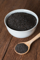 Basil seeds.