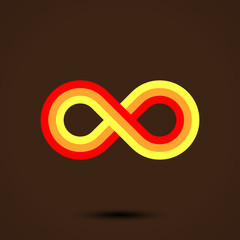 Infinity symbol icon. Vector illustration