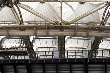 Exterior of the Olympic Stadium in Rome, Italy 