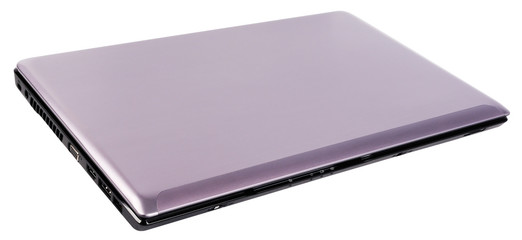 Closed laptop isolated