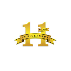 11 anniversary year gold