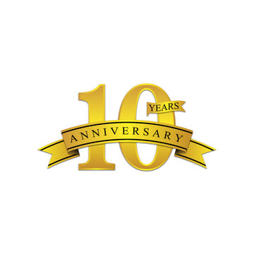 10 Anniversary Year Gold