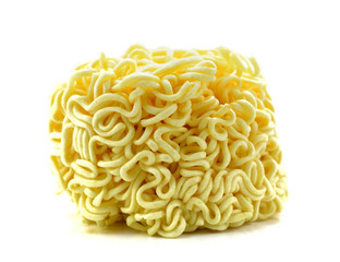 asian ramen instant noodles isolated on white background