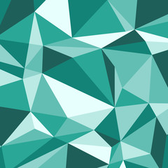 Green polygon abstract triangle background