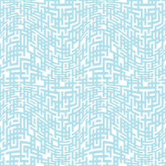 geometric lines maze seamless abstract pattern
