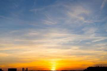 Obraz na płótnie Canvas Sunset sky background