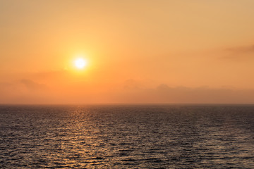 sunrise at sea