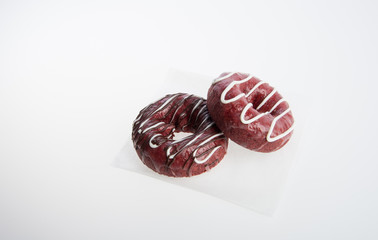 donut or fresh donut on a background.