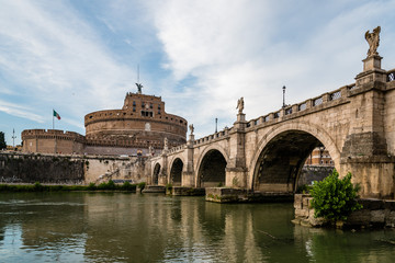 Fototapeta na wymiar Castel Sant Angelo and bridge