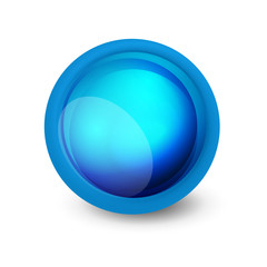 Glass sphere, futuristic abstract element