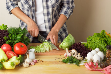 Woman cook at the kitchen