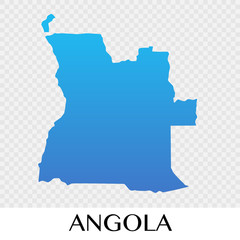 Angola map in Africa  continent illustration design