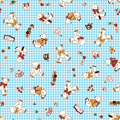 可愛い熊パターン