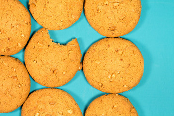 Home made peanut cookie bitten