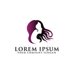 butterfly people logo, spa beauty logo design concept template