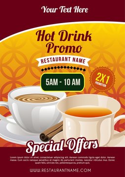 hot drink promo poster