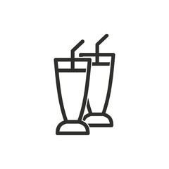Cocktail vector icon.