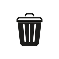 Trash can vector icon.