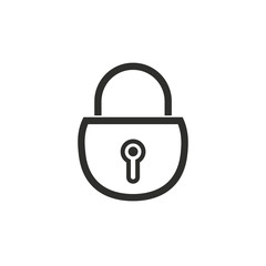 Lock vector icon.
