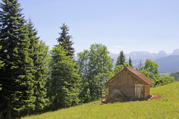 Obraz premium Stall, Längenberg, Bern, Schweiz 