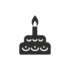 Cake vector icon.