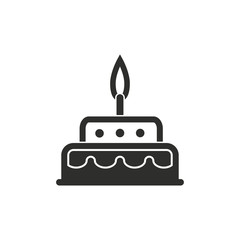 Cake vector icon.