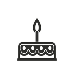 Cake vector icon.