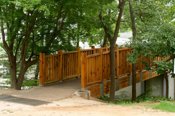 Traditional Korean house in summer, South Korea