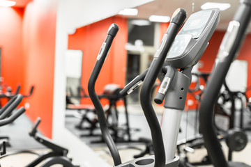 Gym interior with equipment