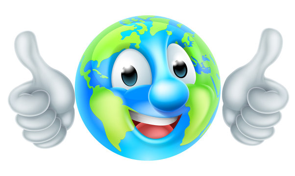 Earth Day Cartoon Character