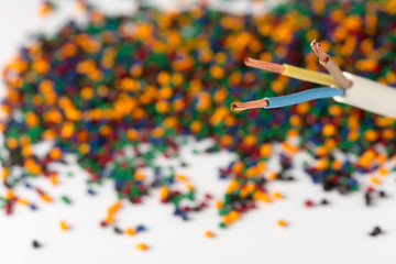 Colorful Plastic Polymer Granules for cable