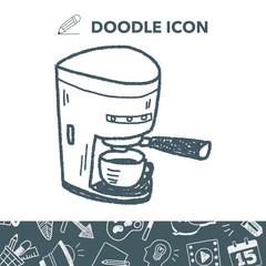 coffee maker doodle