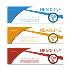 Banner template. Vector.
