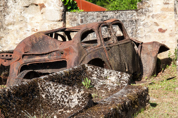 Village massacr&eacute; d'Oradour sur Glane, Haute Vienne, Limousin, France 