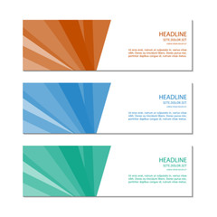 Naklejka premium Banner template. Vector.