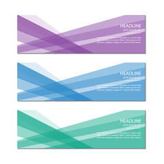 Banner template. Vector.