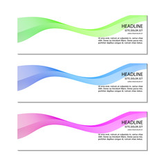 Fototapeta premium Banner template. Vector.