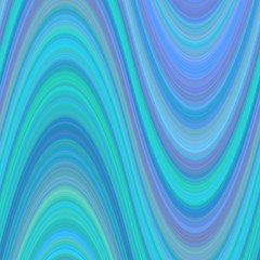 Light blue abstract wavy background from thin curved lines - vector graphic