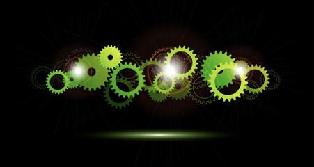ingranaggi, ruote dentate, meccanismo © xyz+