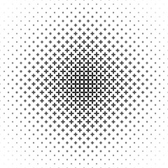 Monochrome geometrical pattern - vector background illustration from curved shapes