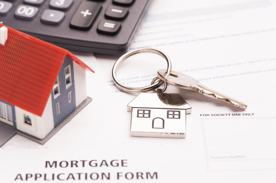 House key on mortgage application
