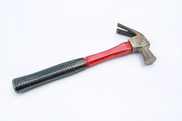 Hammer on white background.
