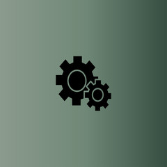 gear Icon. flat design