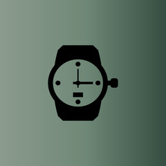 watch icon. flat design