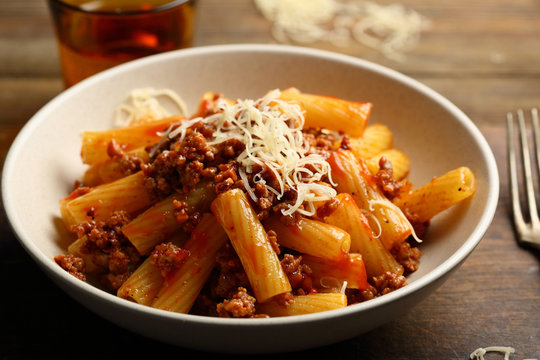 Penne Pasta With Beef  And Cheese