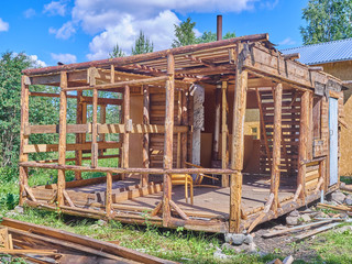 Demolished house